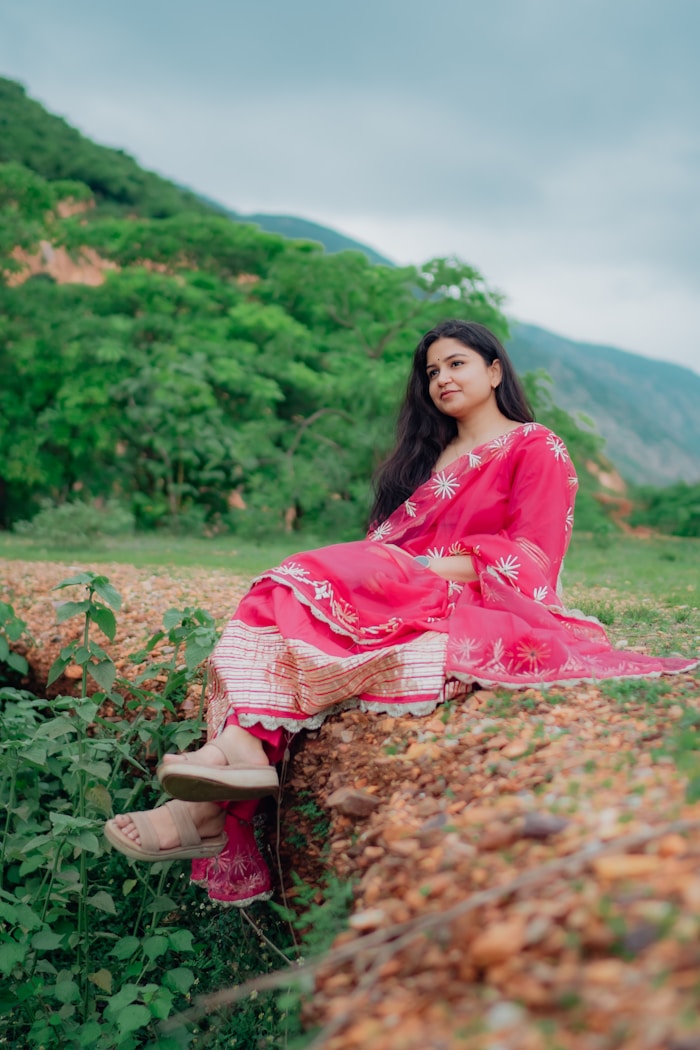 Rose Pink Chikankari Suit